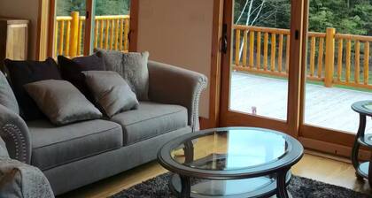Modern 3BR/4BA Windham chalet w/ hot tub, views & mins to ski, bars, dining!