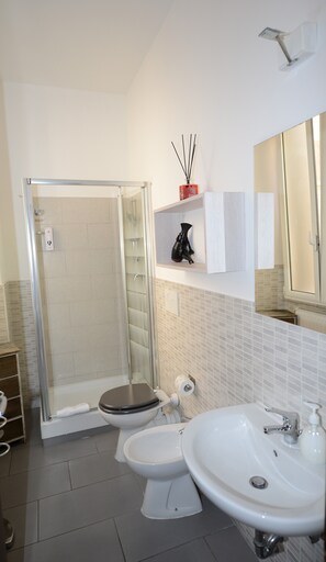 Shower, hair dryer, bidet, towels - Rome Vatican Center Apartment. Ideal for for groups or families (Roma)
