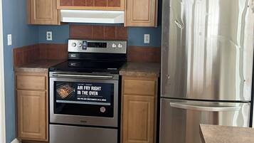 Microwave, stovetop, dishwasher