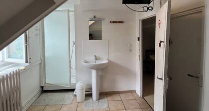 Room with shower