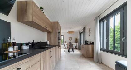 Maison design et climatisée avec jardin