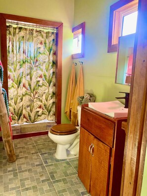 Towels, soap, toilet paper