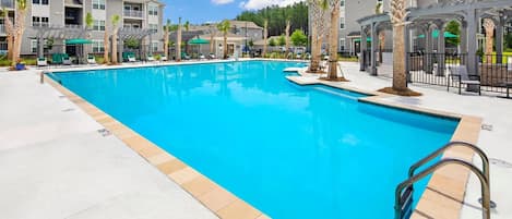 Seasonal outdoor pool