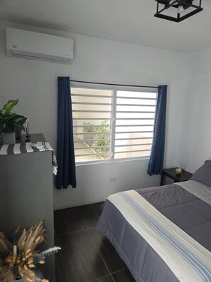 1 bedroom, travel crib, free WiFi, bed sheets