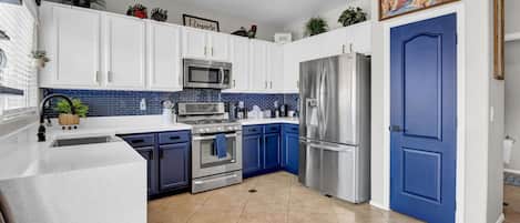 Microwave, oven, stovetop, dishwasher