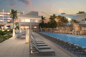 2 outdoor pools, pool cabanas (surcharge), pool umbrellas