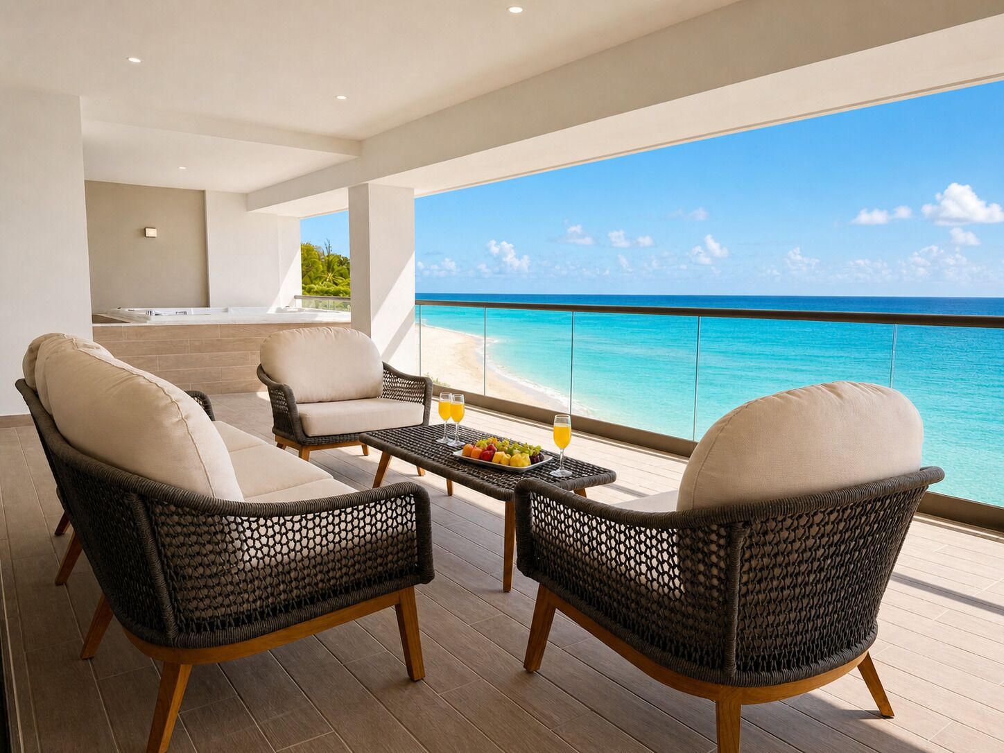 Luxe suite | Uitzicht op strand/zee