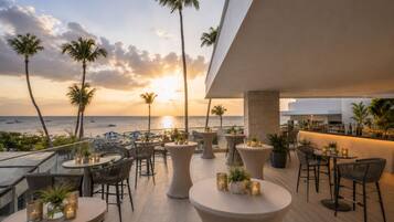 Outdoor wedding area