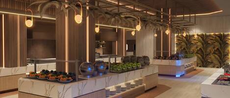 9 restauranter; serverer morgenmad