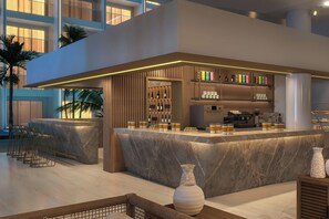 3 barer/lounger og bar i bassenget