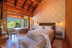 Chalet Deluxe, piscine privée, vue sur la montagne | AccÚs au Wi-Fi (inclus)