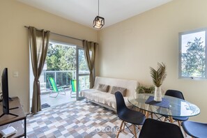 Basic Apartment | Living area | 32-inch Smart TV with digital channels