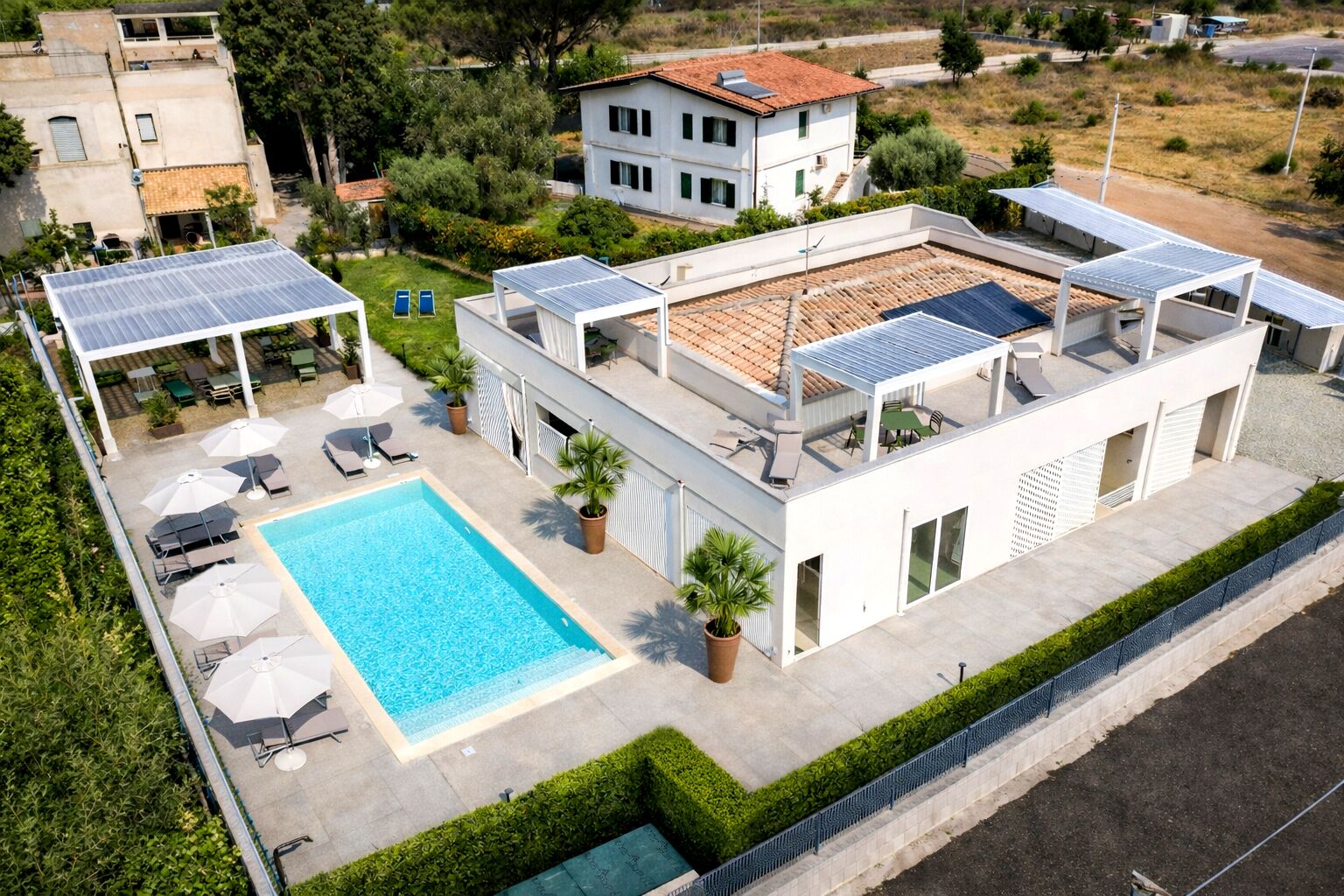 Façade de l’hébergement