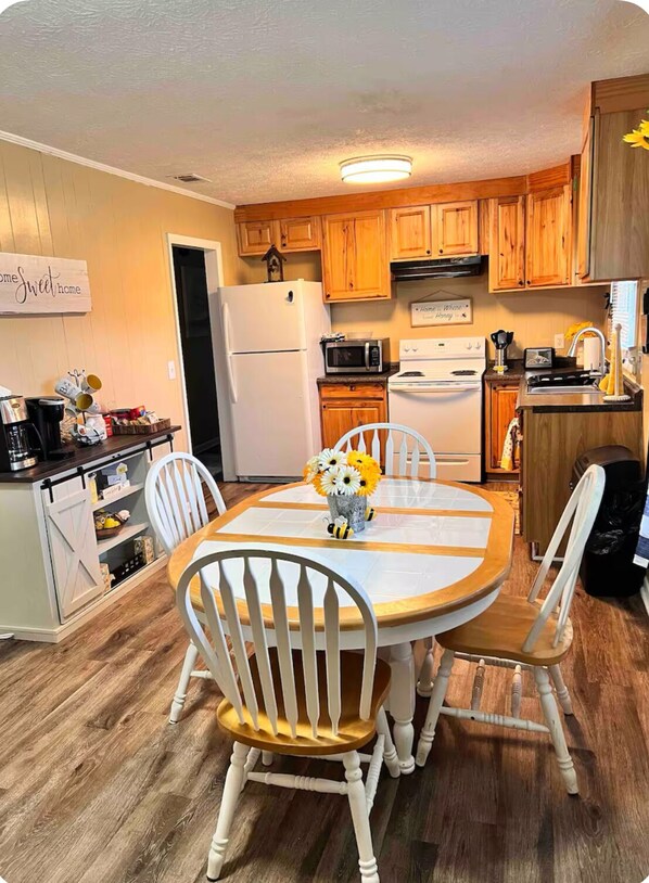 Microwave, oven, stovetop