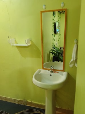 Towels, soap, toilet paper