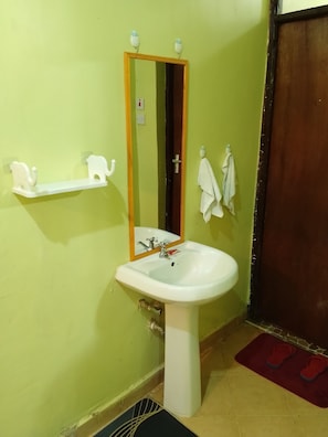 Towels, soap, toilet paper