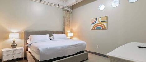 2 bedrooms, iron/ironing board, travel crib, WiFi