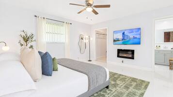 4 bedrooms, iron/ironing board, free WiFi, bed sheets