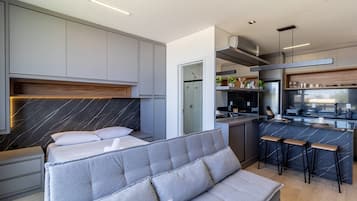 Basic Studio | Living area | 32-inch Smart TV with digital channels