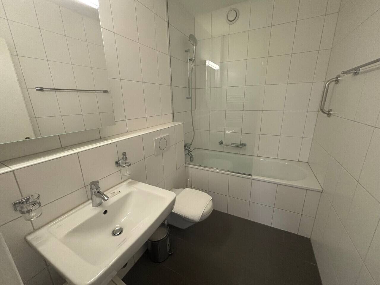 Haartrockner, Handtücher, Toilettenpapier