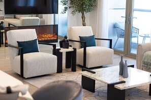 Premium Apartment, Balcony, Ocean View | Living area