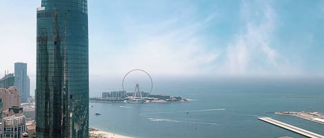 프리미엄 아파트, 발코니, 바다 전망 | 객실에서 보이는 전망