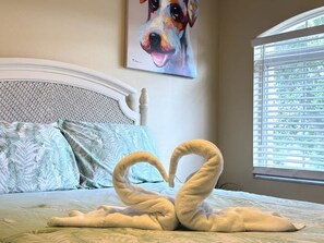 3 bedrooms, iron/ironing board, travel cot, WiFi