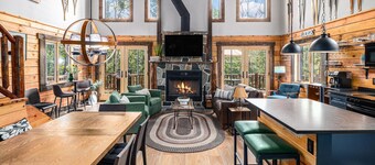 Secluded Log Cabin w/Sauna, Near Skiing & Golf
