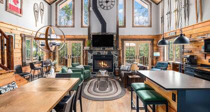 New Log Cabin, Close to Golf, Skiing & Beaches