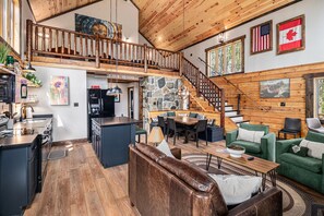 Smart TV, fireplace, video games, books