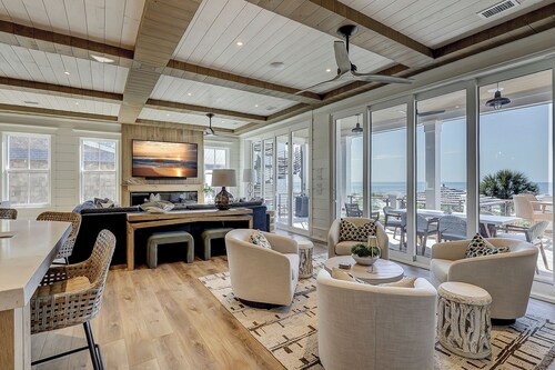 93 Dune Lane -Brand NEW Oceanfront 9 Bedroom Home w/ Private Pool & Spa