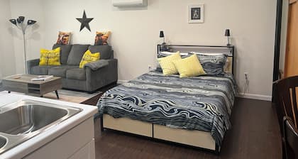 Forest Retreat Private Studio. Full kitchen and bathroom, queen bed, sleep sofa.