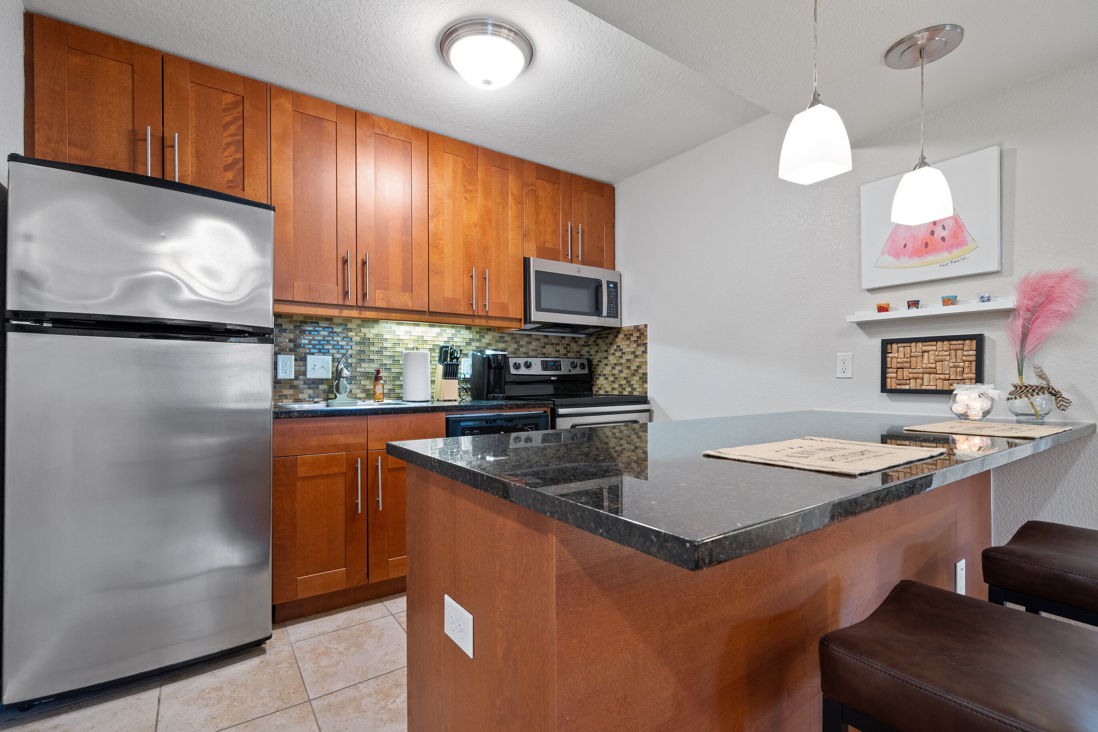 Microwave, oven, stovetop, dishwasher