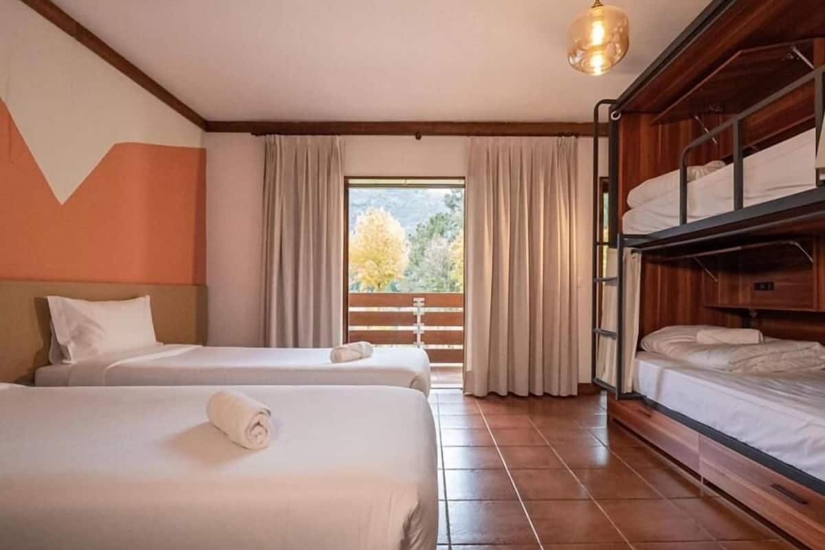 Family Quadruple Room, Balcony, Garden View | Iron/ironing board, free WiFi