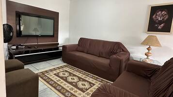 Premium House, Pool Access, Pool View | Living area | 40-inch Smart TV with digital channels, Netflix, streaming services