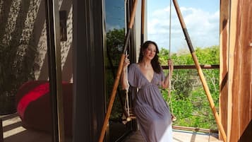 Deluxe-Studiosuite, Blick auf den Innenhof | Balkon