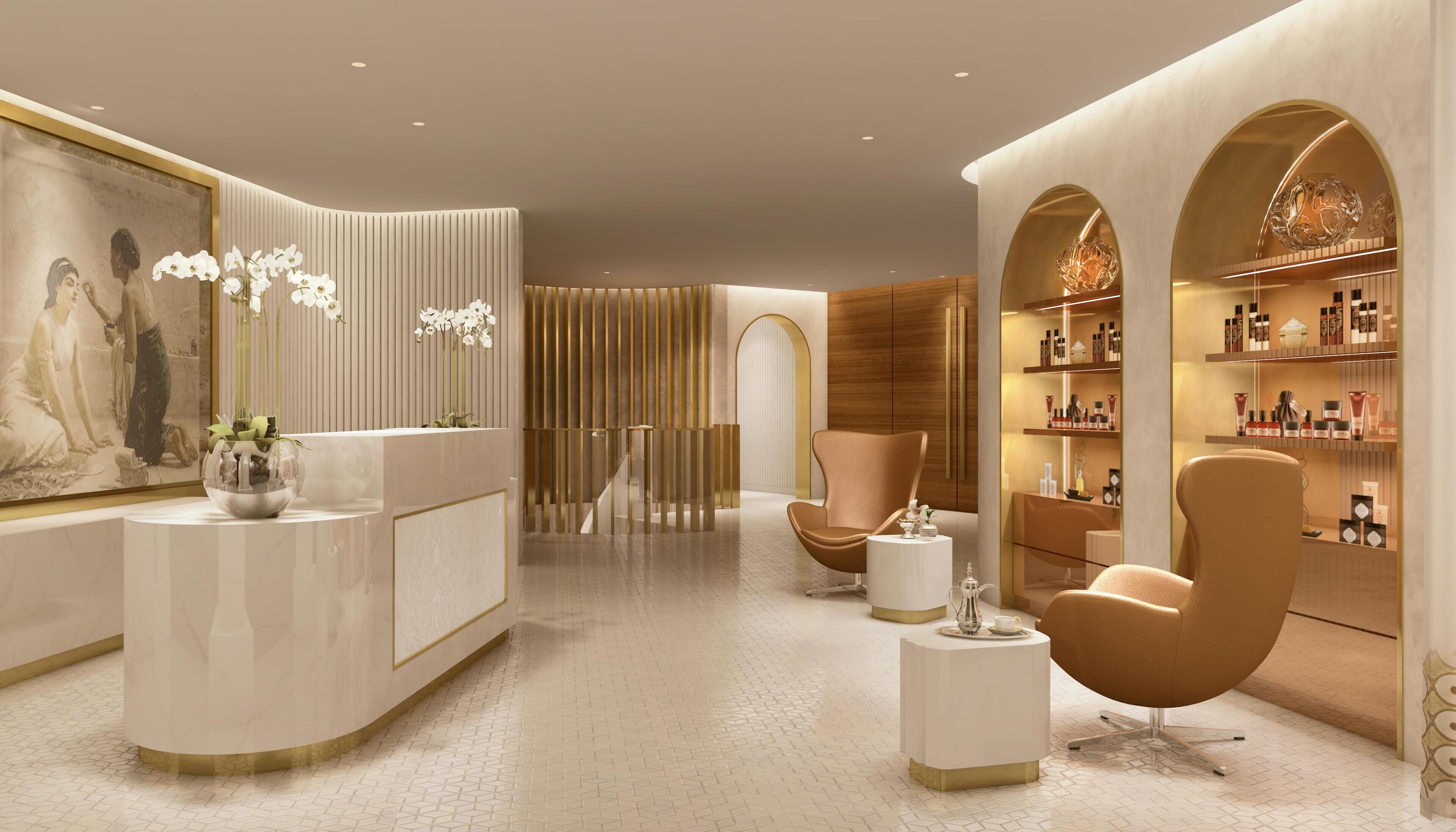 Salas para tratamentos a dois, sauna seca, sauna a vapor