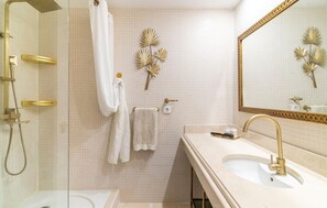 Shower, hair dryer