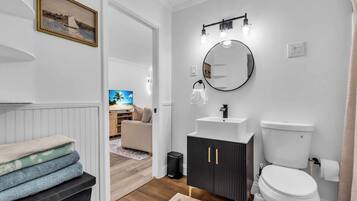 Towels, soap, toilet paper