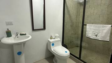 Serviettes fournies, savon, papier toilette