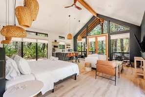 1 habitación, tabla de planchar con plancha, wifi y ropa de cama 