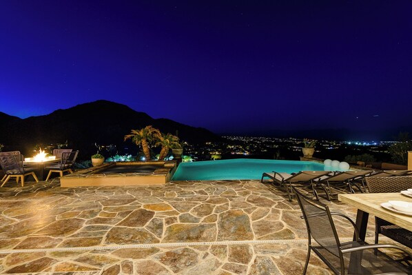 A heated pool