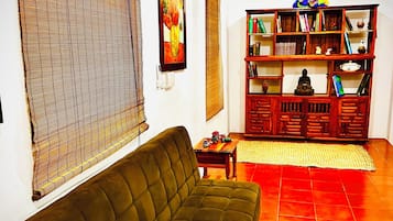 Family Villa, Patio, Beach View | Living area