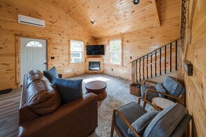 TV connectée, cheminée