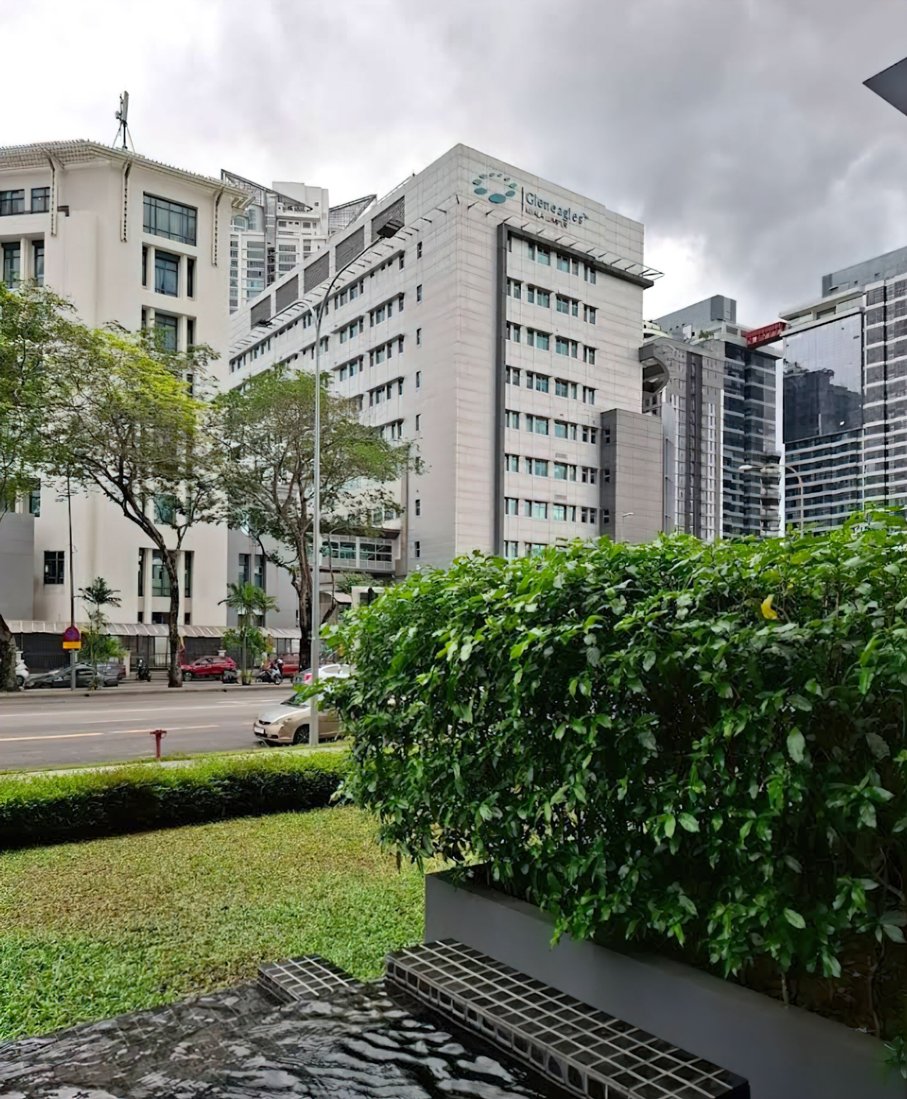 A modern building with a sign reading "Gleneagles."