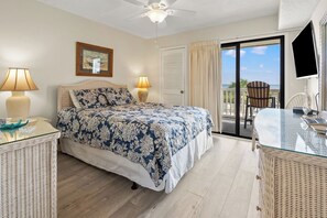 2 bedrooms, individually decorated, individually furnished, bed sheets