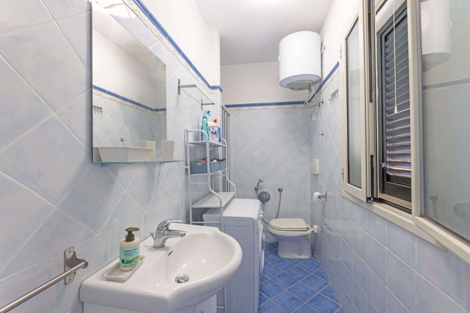 Een douche, een haardroger