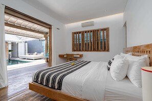 3 habitaciones, decoración personalizada y escritorio 