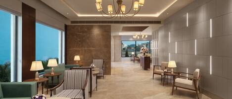 Coin salon dans le hall