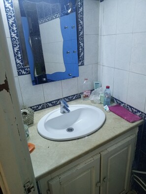 Shower, towels, soap, toilet paper - Apartment in Tunis Medina (Tunis)